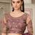 purple sequinned pure georgette saree