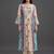 structured women printed kurta with trousers