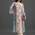 structured women printed kurta with trousers