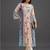 structured women printed kurta with trousers