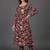 workwear women printed kurta with trousers with dupatta
