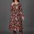 workwear women printed kurta with trousers with dupatta
