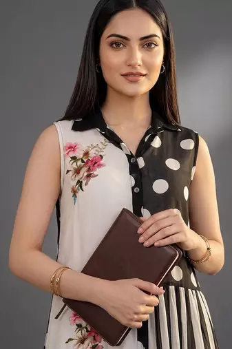 workwear women printed kurta with trousers