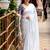 White woven design designer saree