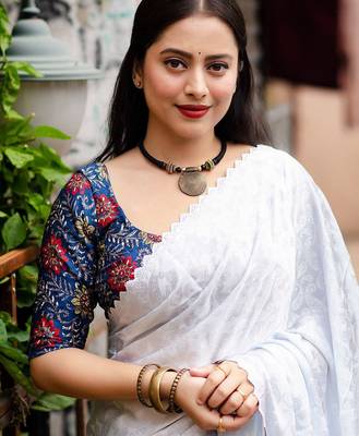 White woven design designer saree 3
