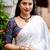 White woven design designer saree
