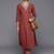 workwear women printed kurta with trousers with dupatta