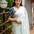 Turquoise turquoise blue ethnic motifs woven design gotta patti saree