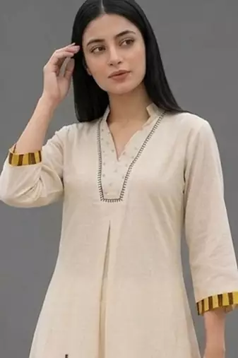 tailored women printed kurta with palazzos
