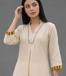 tailored women printed kurta with palazzos