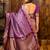 Purple woven design zari banarasi saree