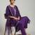 smart women embroidered kurta with trousers with dupatta