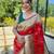 red woven design zari paithani saree