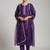 smart women embroidered kurta with trousers with dupatta