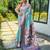 Blue blue ethnic motif woven design zari paithani saree