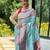 Blue blue ethnic motif woven design zari paithani saree