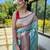 Blue blue ethnic motif woven design zari paithani saree