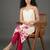structured women printed kurta with palazzos