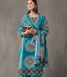 structured women printed kurta with trousers with dupatta