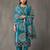 structured women printed kurta with trousers with dupatta