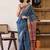 navy_blue bandhani ready to wear bagru saree