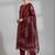 formal women printed kurta with trousers with dupatta