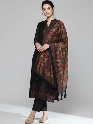 workwear women kurta with trousers with dupatta 4