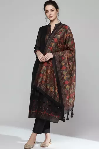 workwear women kurta with trousers with dupatta