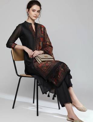 workwear women kurta with trousers with dupatta 7