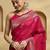 Pink woven design embellished zari banarasi saree
