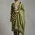 formal women printed kurta with trousers with dupatta