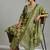 formal women printed kurta with trousers with dupatta