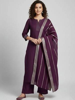 smart women kurta with palazzos with dupatta 1