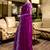 purple ethnic motifs poly chiffon saree