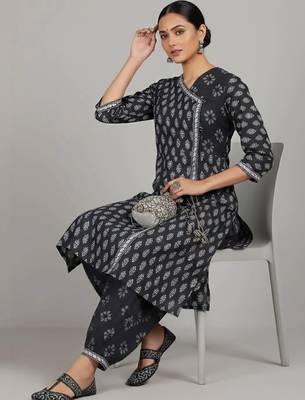 formal women printed kurta with patiala with dupatta 6
