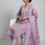 workwear women printed kurta with trousers with dupatta