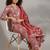 tailored women printed kurta with trousers with dupatta