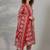 tailored women printed kurta with trousers with dupatta