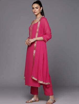 workwear women kurta with trousers with dupatta 3