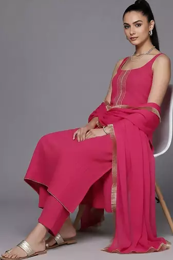 workwear women kurta with trousers with dupatta