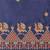 blue floral embroidered saree