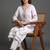 workwear women embroidered kurta with trousers with dupatta
