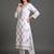 workwear women embroidered kurta with trousers with dupatta