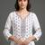 workwear women embroidered kurta with trousers with dupatta