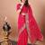 pink bandhani embroidered bandhani saree