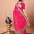 pink bandhani embroidered bandhani saree