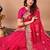 pink bandhani embroidered bandhani saree