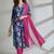 smart women printed kurta with trousers with dupatta