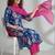 smart women printed kurta with trousers with dupatta