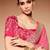 pink embroidered bandhani saree